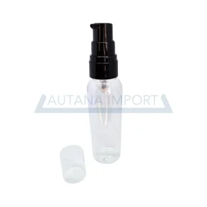 Botella PET 60 ml transparente con bomba dispensador